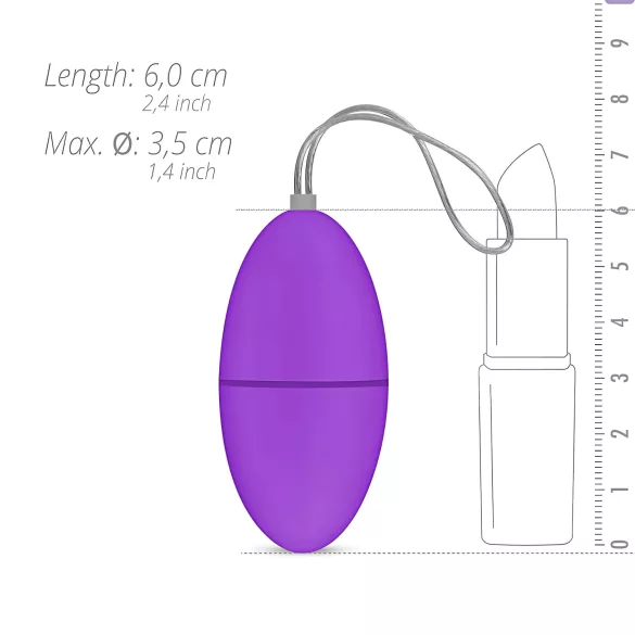 Easytoys - 7-Function Wireless Vibrating Egg (Purple)