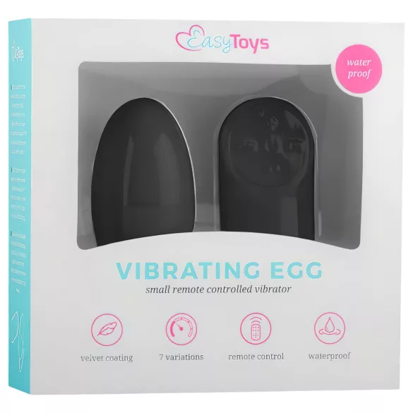 Easytoys - 7-Mode Wireless Vibrating Egg (Black)