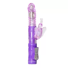 Easytoys Butterfly - Rotating & Thrusting Vibrator (Purple)