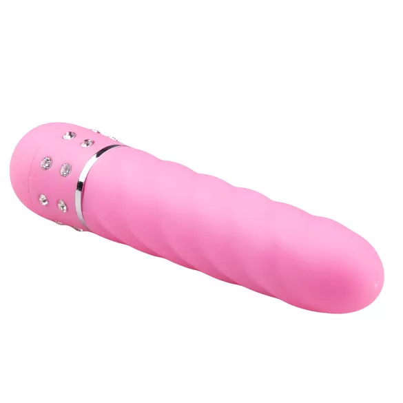 Easytoys Diamond - Twisted Rod Vibrator (Pink)
