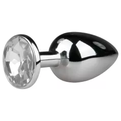 EasyToys - metal anal plug (silver-white)