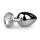 EasyToys - metal anal plug (silver-white)