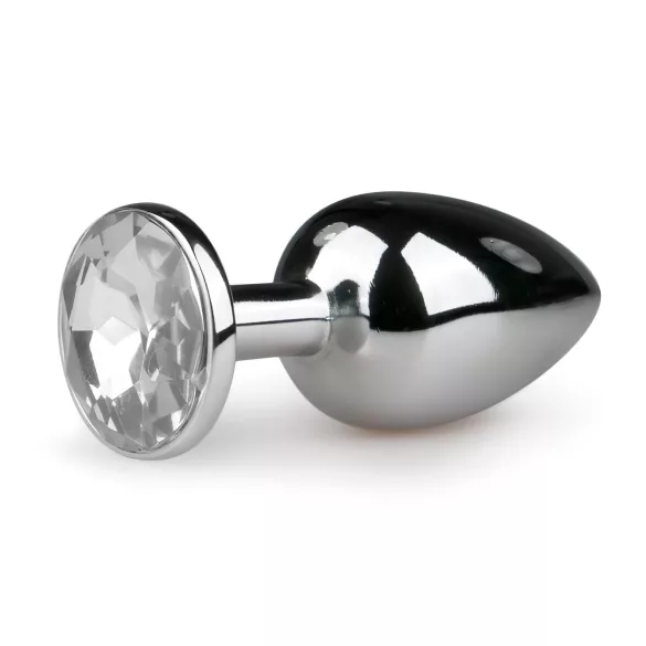 EasyToys - metal anal plug (silver-white)