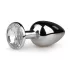 EasyToys - metal anal plug (silver-white)