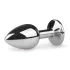 EasyToys - metal anal plug (silver-white)
