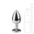 EasyToys - metal anal plug (silver-white)