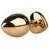 Easytoys Metal No.7 - Pink Gem Gold Anal Plug (3cm)