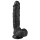 Easytoys - Suction Cup Dildo with Balls (9") - Black