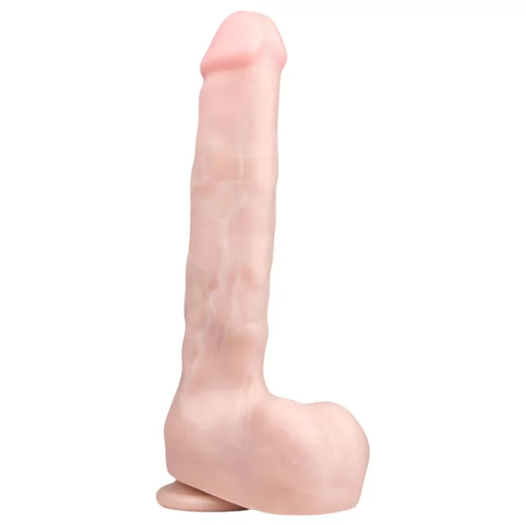 Easytoys - Large Suction Cup Dildo with Balls (11.6") - Natural