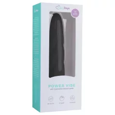Easytoys Power Vibe - Twisted Silicone Rod Vibrator (Black)