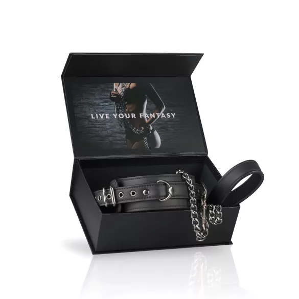 Easytoys - Fetish Collar and Leash Set (Black)
