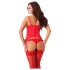 Amorable - 3-Piece Corset Set (Red)