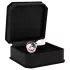 Rimba XS - silver metal anal plug with pink gem