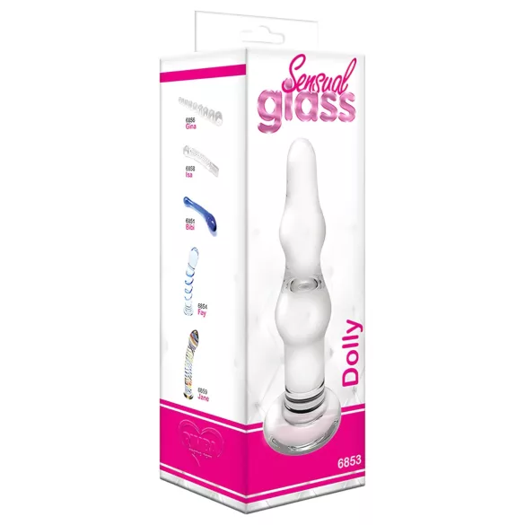 Rimba Dolly - Transparent Wavy Glass Anal Dildo