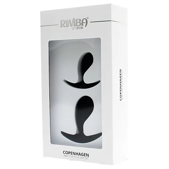 Rimba Copenhagen - anal plug set (black, 2 pcs)