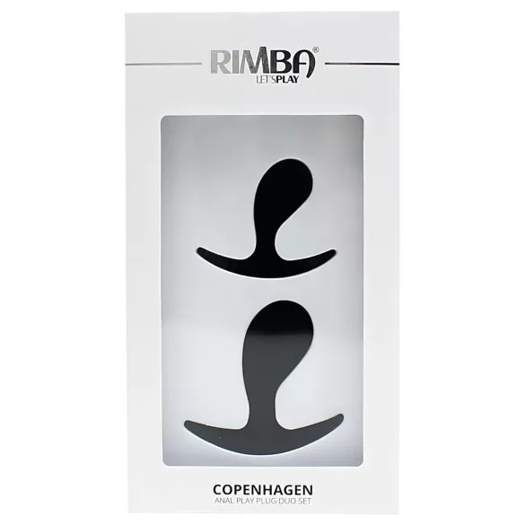 Rimba Copenhagen - anal plug set (black, 2 pcs)