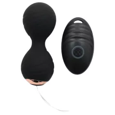   Rimba Cannes - Rechargeable Radio-Controlled Vibrating Egg (Black)