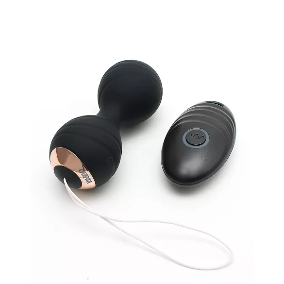 Rimba Cannes - Rechargeable Radio-Controlled Vibrating Egg (Black)