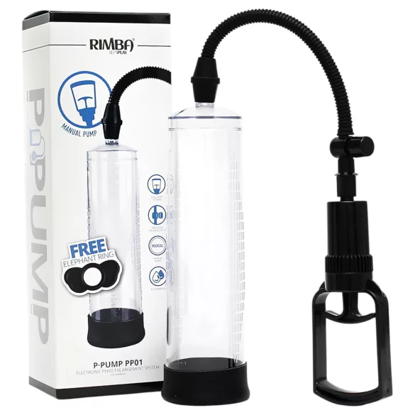 Rimba P-PP01 - Two-Finger Grip Penis Pump (Clear)