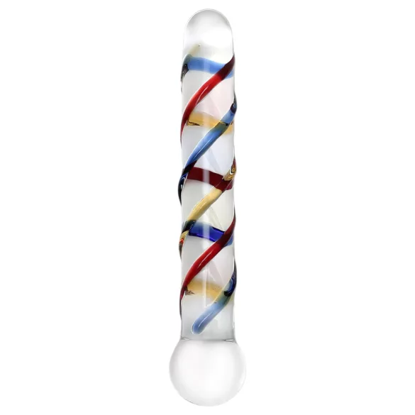Rimba Rachella - Double Glass Dildo (Clear - Colorful)