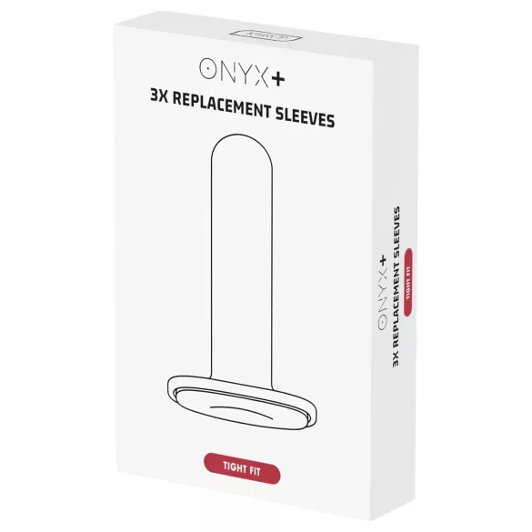 Kiiroo Onyx Tight Fit Masturbator Sleeve - 3 Pack (White)