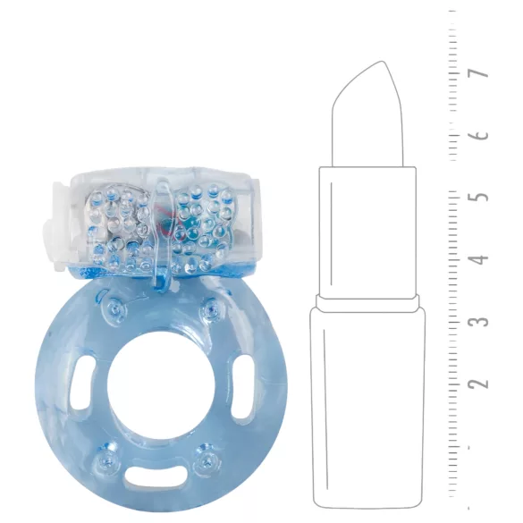 Easytoys - One-Touch Vibration Ring (Blue)