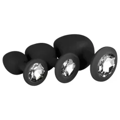 Easytoys Diamond - Black Anal Plug Set