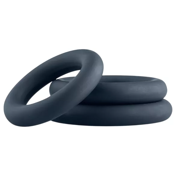 Boners - 3-Piece Penis Ring Set (Gray)