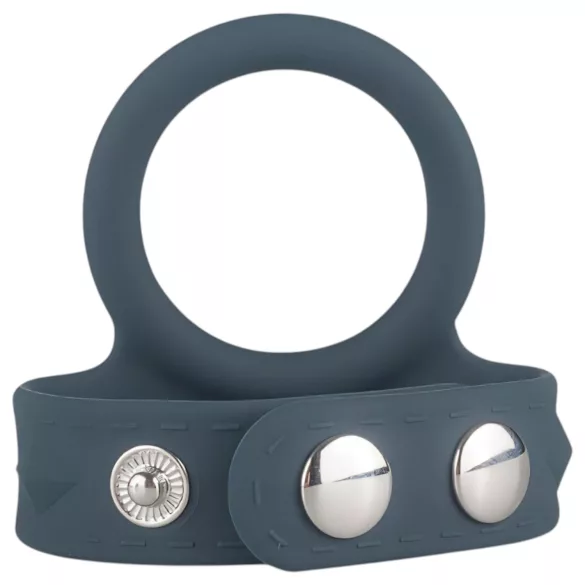 Boners Strap L - Dual Penis & Testicle Ring (Gray)