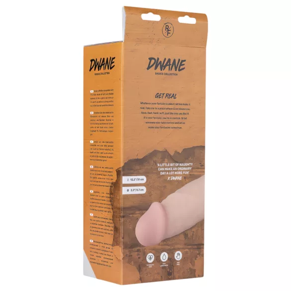Real Fantasy Dwane - Rechargeable Lifelike Vibrator - 31cm (Natural)