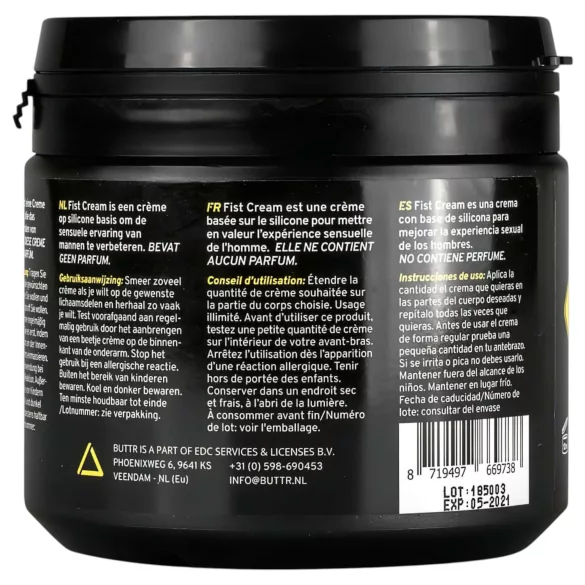 BUTTR Intense Glide Cream - Fisting Lubricant (500ml)