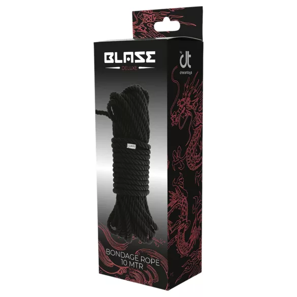 Blaze - Kinbaku Bondage Rope - 10m (Black)