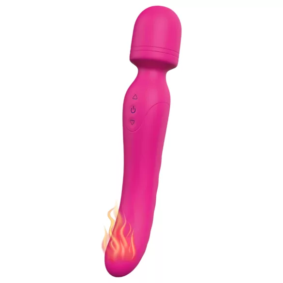 Vibes of Love Wand - rechargeable, warming, massaging vibrator (pink)