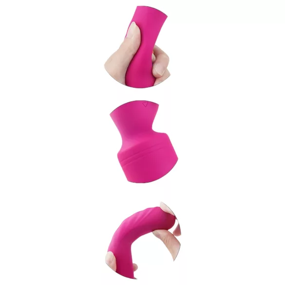 Vibes of Love Wand - rechargeable, warming, massaging vibrator (pink)