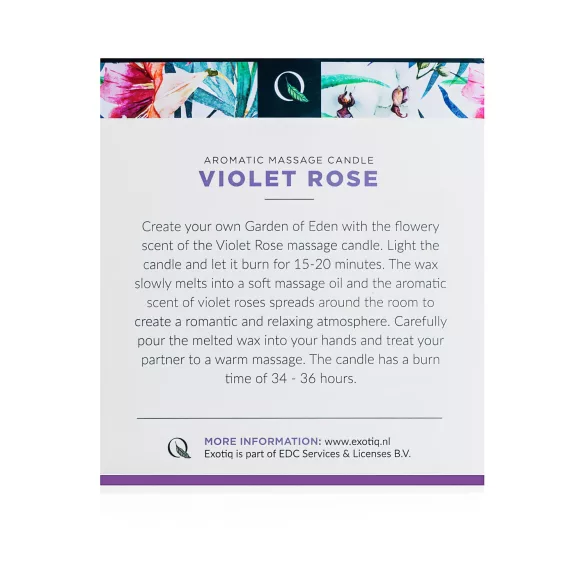 Exotiq - Scented Rose Massage Candle (200g)
