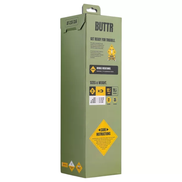 BUTTR Double Trouble - Suction Cup Fisting Dildo (Black)