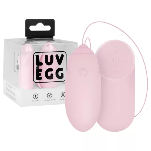 LUV EGG - wearable, rechargeable wireless vibrating egg (pink)