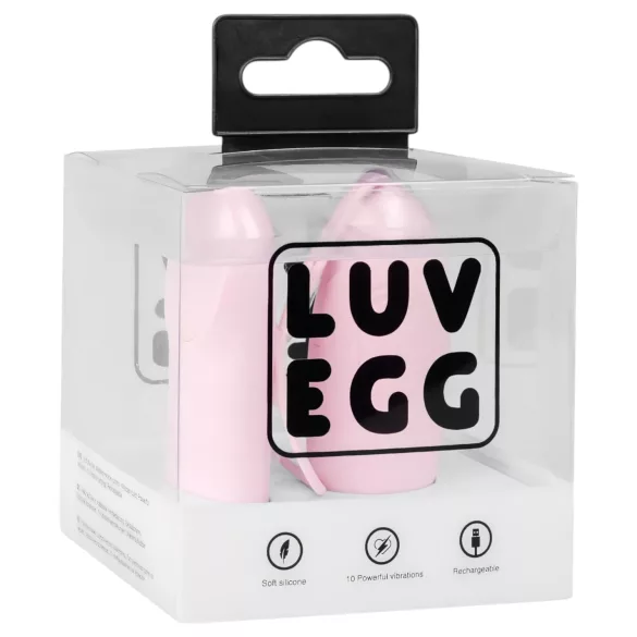 LUV EGG - wearable, rechargeable wireless vibrating egg (pink)