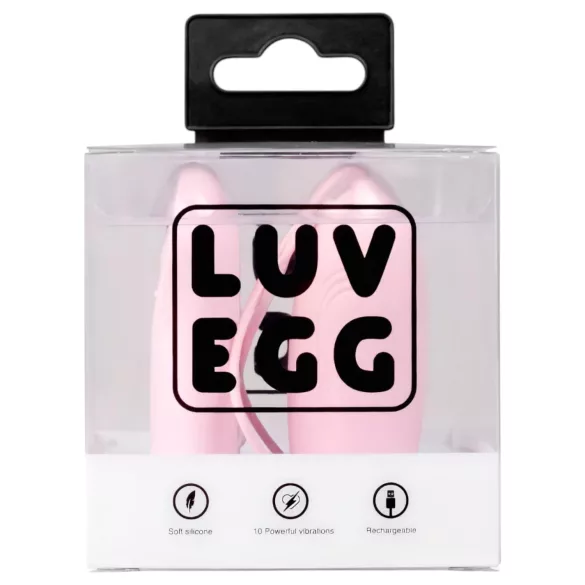 LUV EGG - wearable, rechargeable wireless vibrating egg (pink)