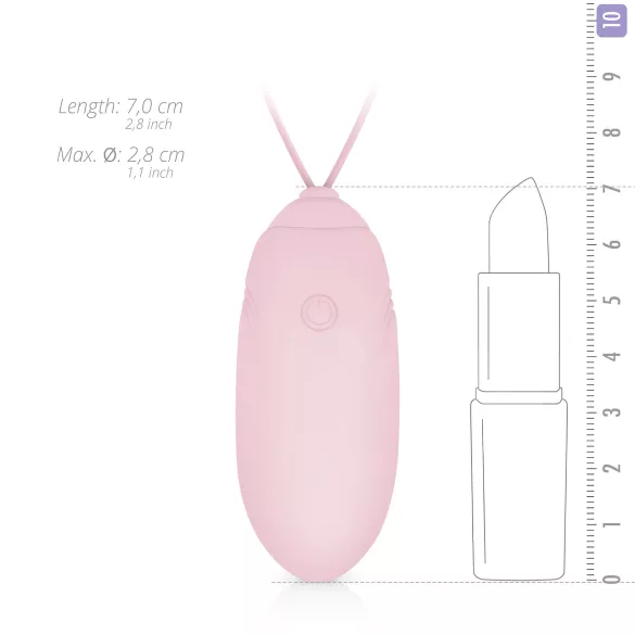 LUV EGG - wearable, rechargeable wireless vibrating egg (pink)
