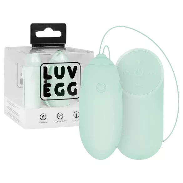 LUV EGG - wearable, rechargeable, remote‑controlled vibrating egg (green)