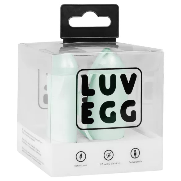 LUV EGG - wearable, rechargeable, remote‑controlled vibrating egg (green)