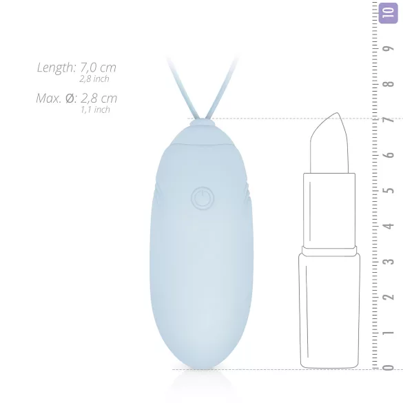LUV EGG - Rechargeable, Wireless Vibrating Egg (Blue)