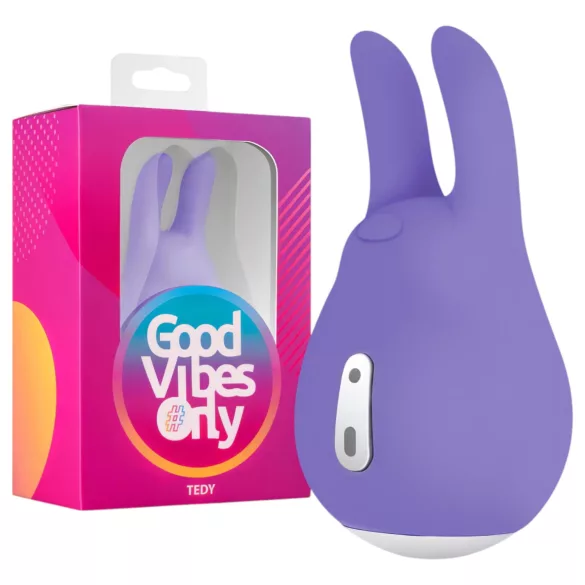 Good Vibes Tedy - Rechargeable Bunny Rabbit Vibrator (Purple)