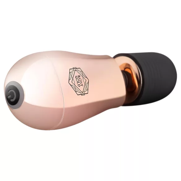 Rosy Gold Mini Wand - Rechargeable Massage Vibrator (Rose Gold)