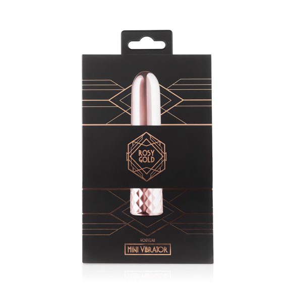 Rosy Gold Mini - Rechargeable Mini Wand Vibrator (Rose Gold)