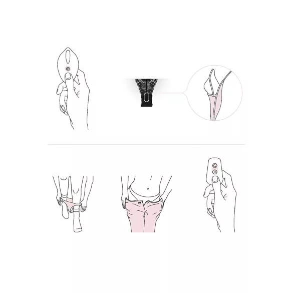 Pantyrebel - Wireless Rechargeable Vibrating Panties - Black (S-L)