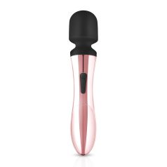   Rosy Gold Wand Curve - Rechargeable Massager Vibrator (Rose Gold)