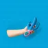 PMV20 Vice Double - Rotating Triple-Arm Vibrator (Blue)