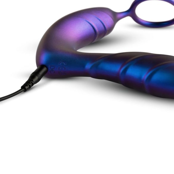 Hueman Black Hole - Purple Remote Anal Vibrator with Cock Ring
